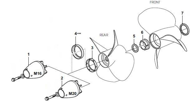 Sprengzeichnung Montageteile Duoprop